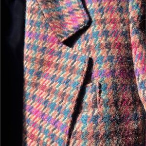 Multicolor Houndstooth Blazer